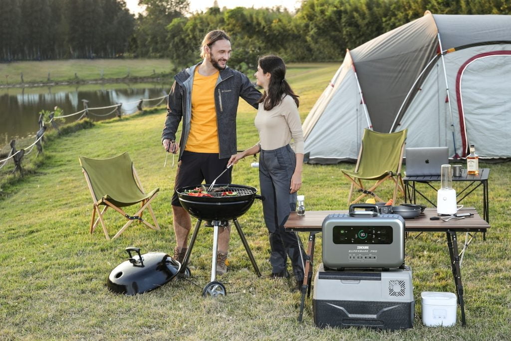 Una acampada con comodidades